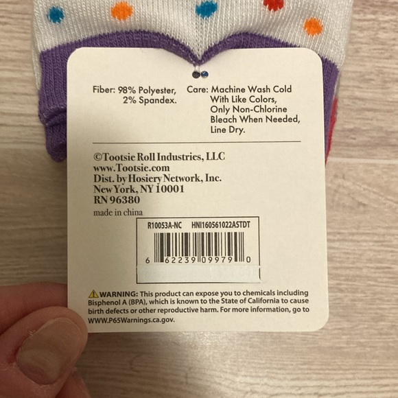 Charms Blow Pop Bubble Gum Candy Sucker Lollipop Ankle Socks Bundle Set - Picture 15 of 15